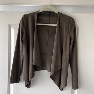 Zara suede blazer